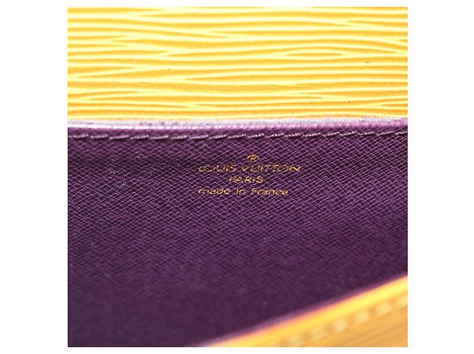 LOUIS VUITTON Borsa a Spalla Epi Saint Cloud PM Gialla M52219 LV Auth ARZ450 Giallo - vista 20