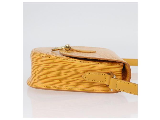 LOUIS VUITTON Borsa a Spalla Epi Saint Cloud PM Gialla M52219 LV Auth ARZ450 Giallo - vista 3