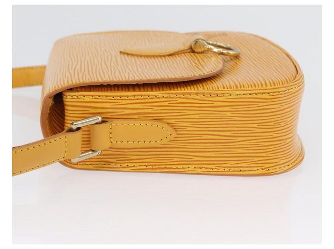 LOUIS VUITTON Borsa a Spalla Epi Saint Cloud PM Gialla M52219 LV Auth ARZ450 Giallo - vista 4