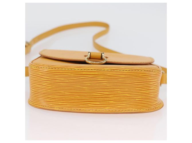 LOUIS VUITTON Borsa a Spalla Epi Saint Cloud PM Gialla M52219 LV Auth ARZ450 Giallo - vista 5