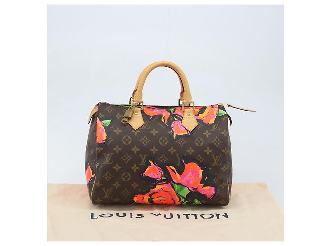 LOUIS VUITTON Monogram Rose Speedy 30 Borsa a Mano Arancione Rosa M48610 Auth ka3212SAV - vista 12