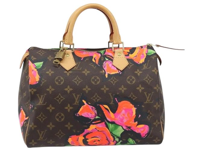 LOUIS VUITTON Monogram Rose Speedy 30 Borsa a Mano Arancione Rosa M48610 Auth ka3212SAV - vista 13