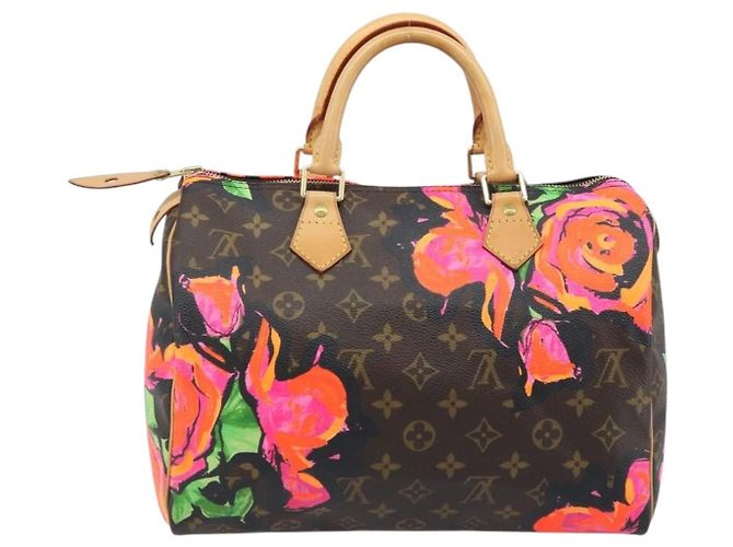 LOUIS VUITTON Monogram Rose Speedy 30 Borsa a Mano Arancione Rosa M48610 Auth ka3212SAV - vista 2