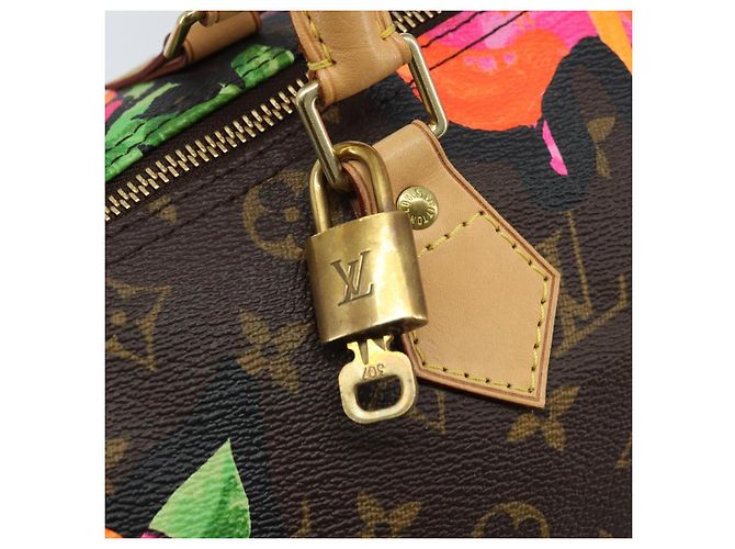 LOUIS VUITTON Monogram Rose Speedy 30 Borsa a Mano Arancione Rosa M48610 Auth ka3212SAV - vista 20
