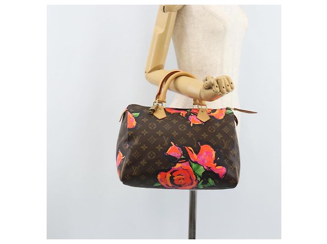LOUIS VUITTON Monogram Rose Speedy 30 Borsa a Mano Arancione Rosa M48610 Auth ka3212SAV - vista 24