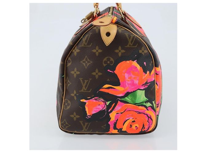 LOUIS VUITTON Monogram Rose Speedy 30 Borsa a Mano Arancione Rosa M48610 Auth ka3212SAV - vista 4