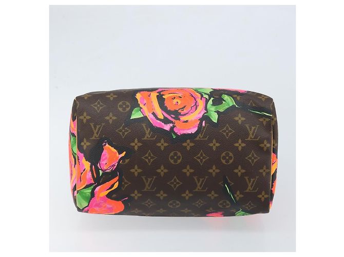 LOUIS VUITTON Monogram Rose Speedy 30 Borsa a Mano Arancione Rosa M48610 Auth ka3212SAV - vista 5