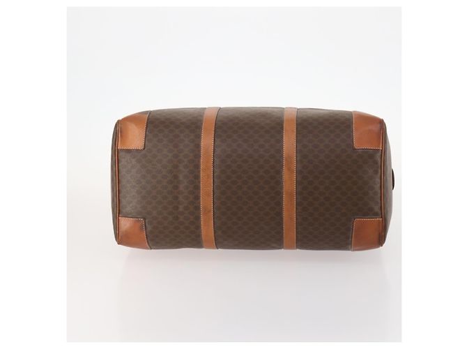 Céline Borsa Boston in tela Macadam CELINE in pelle PVC marrone oro Auth ki6500 D'oro - vista 5