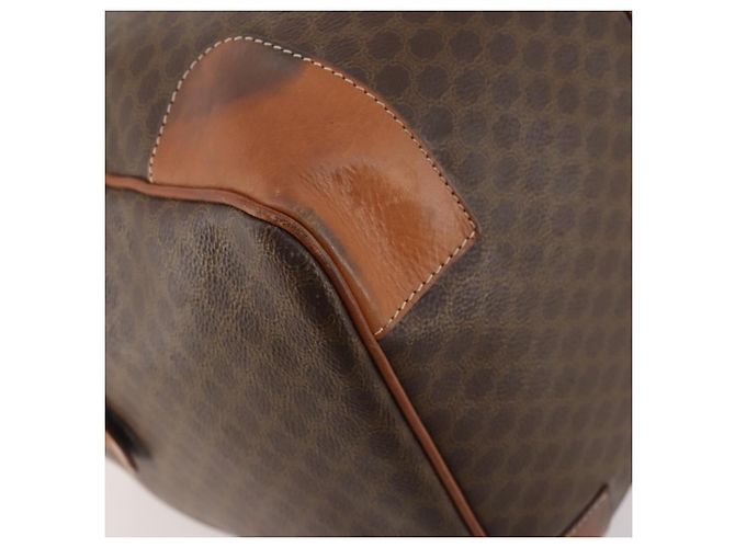 Céline Borsa Boston in tela Macadam CELINE in pelle PVC marrone oro Auth ki6500 D'oro - vista 8