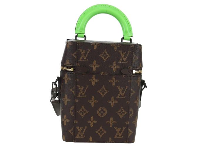 LOUIS VUITTON Sac à bandoulière Monogram Vertical Box Trunk M59664 LV Auth ARZ543SAM Monogramme - vue 2