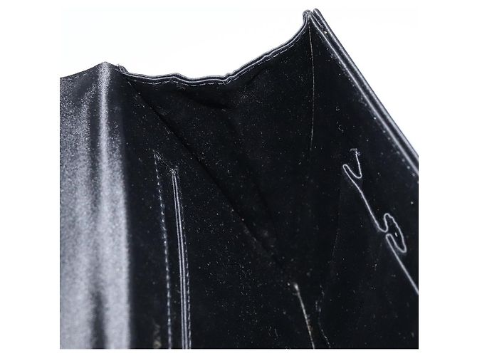 SAINT LAURENT Clutch in Raso Nero Oro Auth BSZ059 D'oro - vista 15