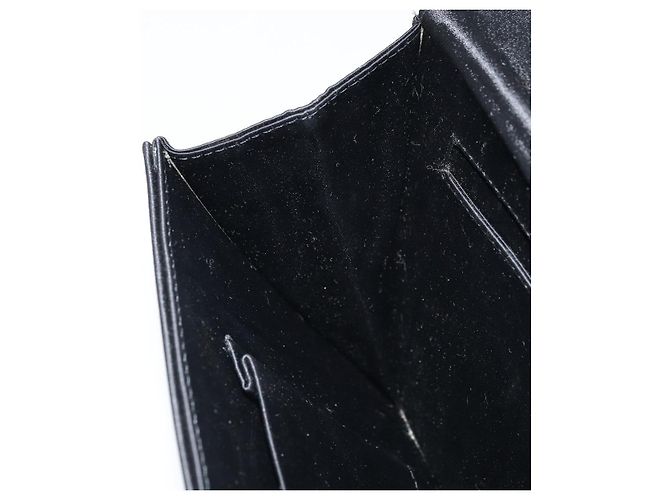 SAINT LAURENT Clutch in Raso Nero Oro Auth BSZ059 D'oro - vista 16