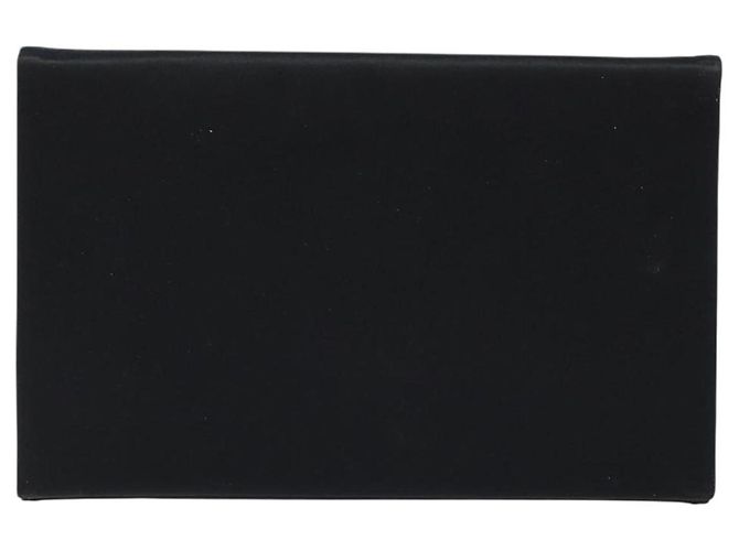 SAINT LAURENT Clutch in Raso Nero Oro Auth BSZ059 D'oro - vista 3