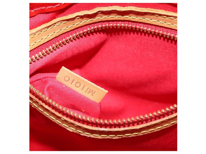 LOUIS VUITTON Monogram Vernis Reade PM Borsa a Mano Rossa M91088 LV Auth ka3053 Rosso - vista 12