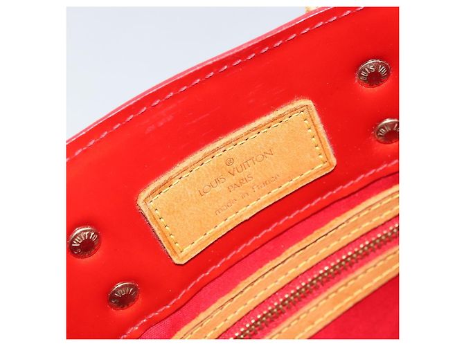 LOUIS VUITTON Monogram Vernis Reade PM Borsa a Mano Rossa M91088 LV Auth ka3053 Rosso - vista 18