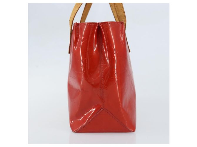 LOUIS VUITTON Monogram Vernis Reade PM Borsa a Mano Rossa M91088 LV Auth ka3053 Rosso - vista 3