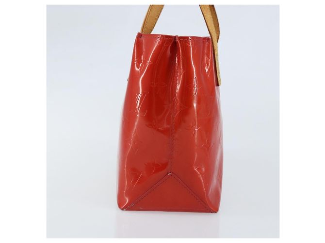 LOUIS VUITTON Monogram Vernis Reade PM Borsa a Mano Rossa M91088 LV Auth ka3053 Rosso - vista 4