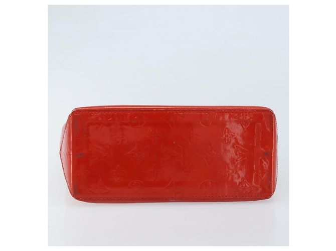 LOUIS VUITTON Monogram Vernis Reade PM Borsa a Mano Rossa M91088 LV Auth ka3053 Rosso - vista 5