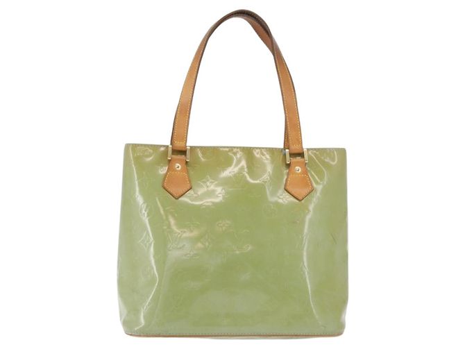 LOUIS VUITTON Borsa a Mano Monogram Vernis Houston Blu Baby M91005 LV Auth BSZ324 Blu chiaro - vista 13