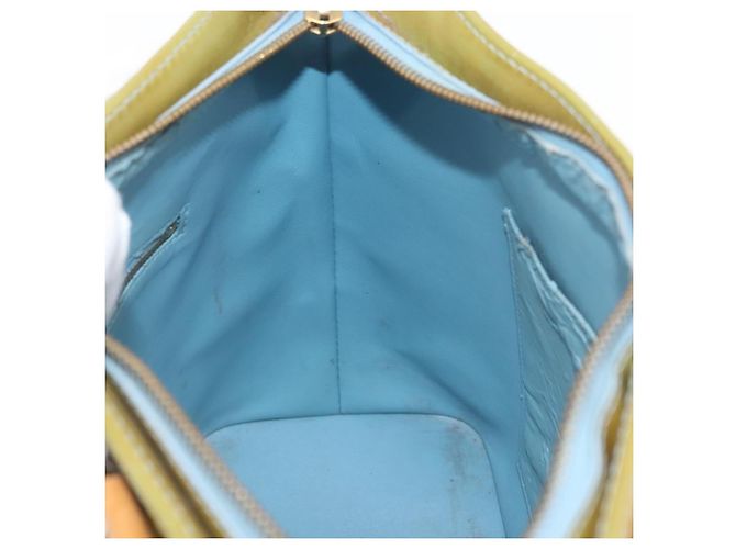 LOUIS VUITTON Borsa a Mano Monogram Vernis Houston Blu Baby M91005 LV Auth BSZ324 Blu chiaro - vista 20