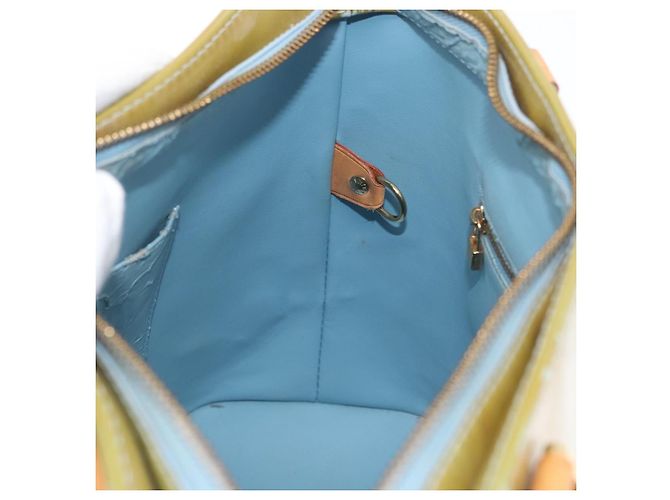LOUIS VUITTON Borsa a Mano Monogram Vernis Houston Blu Baby M91005 LV Auth BSZ324 Blu chiaro - vista 21