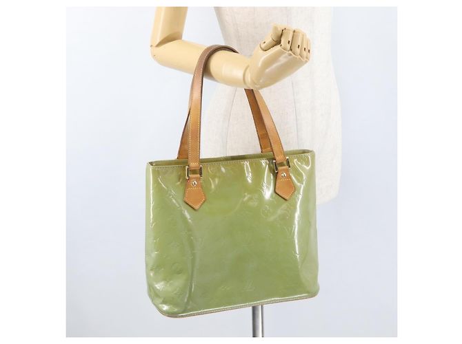 LOUIS VUITTON Borsa a Mano Monogram Vernis Houston Blu Baby M91005 LV Auth BSZ324 Blu chiaro - vista 25