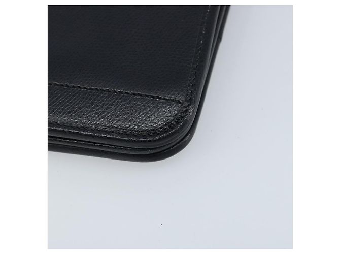 Borsa in tela a nido d'ape Christian Dior con catena in pelle nera e oro Auth ka3067 - vista 10
