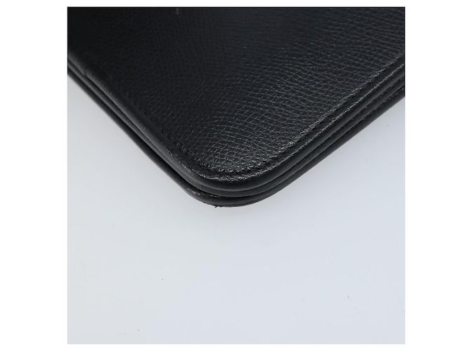 Borsa in tela a nido d'ape Christian Dior con catena in pelle nera e oro Auth ka3067 - vista 13