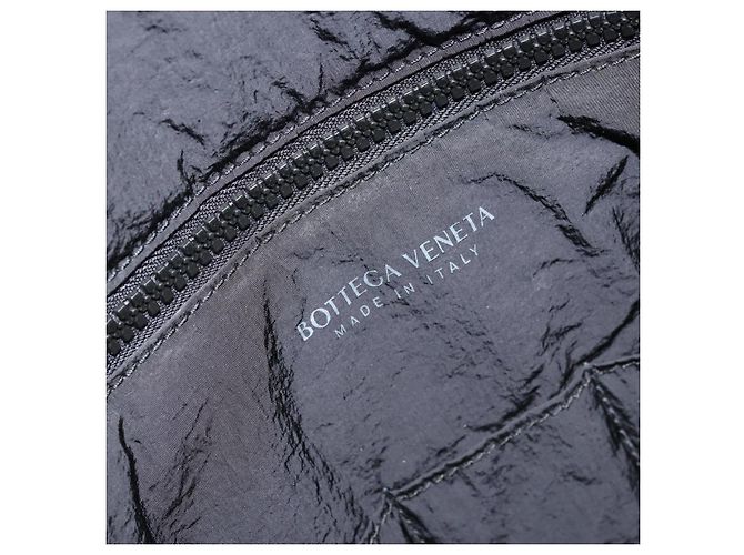 Bolso Clutch Bottega Veneta de nylon negro Auth mr2132 - vista 9