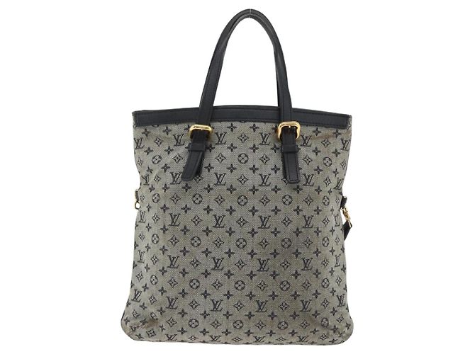 LOUIS VUITTON Borsa Tote Mini Franoise Monogram 2way Blu M92208 LV Auth ep13818 - vista 2