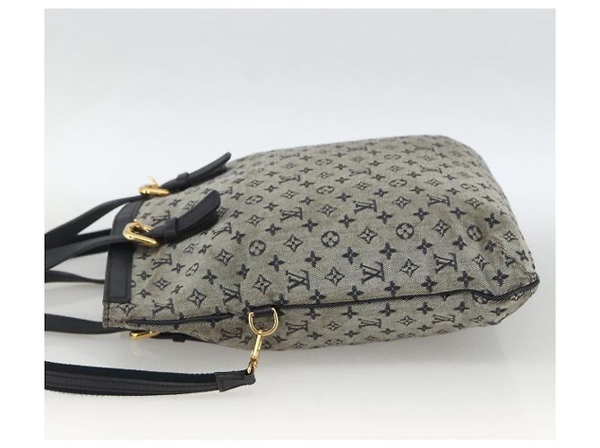 LOUIS VUITTON Borsa Tote Mini Franoise Monogram 2way Blu M92208 LV Auth ep13818 - vista 4
