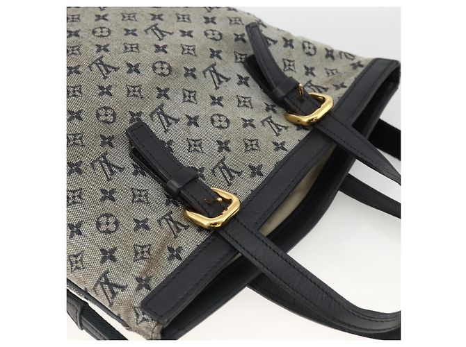 LOUIS VUITTON Borsa Tote Mini Franoise Monogram 2way Blu M92208 LV Auth ep13818 - vista 6