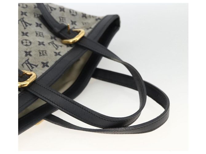 LOUIS VUITTON Borsa Tote Mini Franoise Monogram 2way Blu M92208 LV Auth ep13818 - vista 7