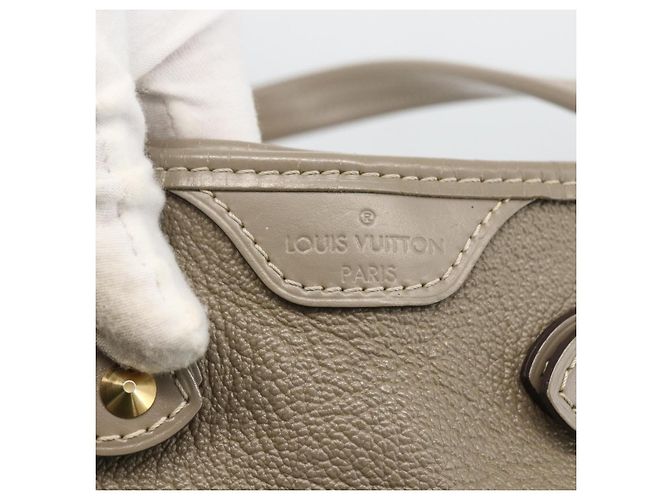 LOUIS VUITTON Borsa a Mano Suhari Majestu Grigia M95652 LV Auth ARZ381 Marrone - vista 10