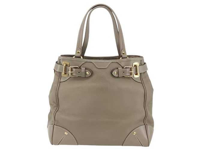 LOUIS VUITTON Borsa a Mano Suhari Majestu Grigia M95652 LV Auth ARZ381 Marrone - vista 13