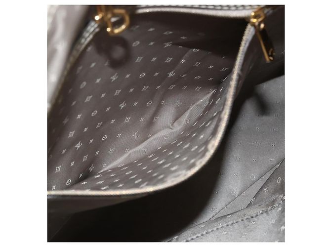LOUIS VUITTON Borsa a Mano Suhari Majestu Grigia M95652 LV Auth ARZ381 Marrone - vista 21
