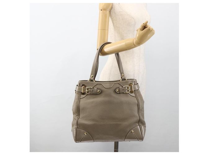 LOUIS VUITTON Borsa a Mano Suhari Majestu Grigia M95652 LV Auth ARZ381 Marrone - vista 22