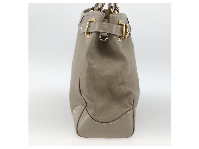 LOUIS VUITTON Borsa a Mano Suhari Majestu Grigia M95652 LV Auth ARZ381 Marrone - vista 3