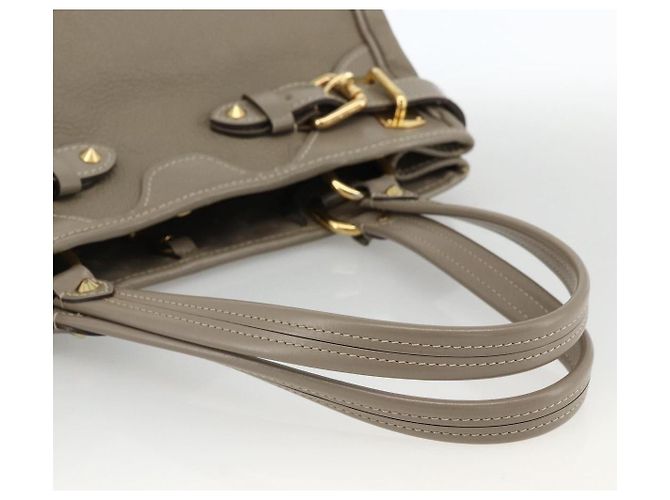 LOUIS VUITTON Borsa a Mano Suhari Majestu Grigia M95652 LV Auth ARZ381 Marrone - vista 7