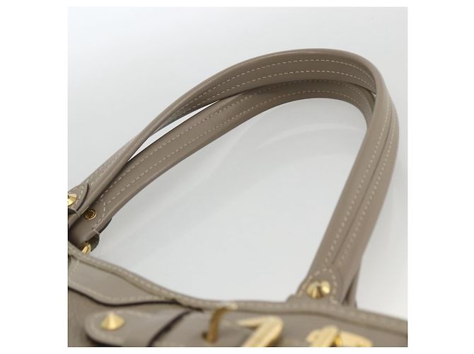 LOUIS VUITTON Borsa a Mano Suhari Majestu Grigia M95652 LV Auth ARZ381 Marrone - vista 8