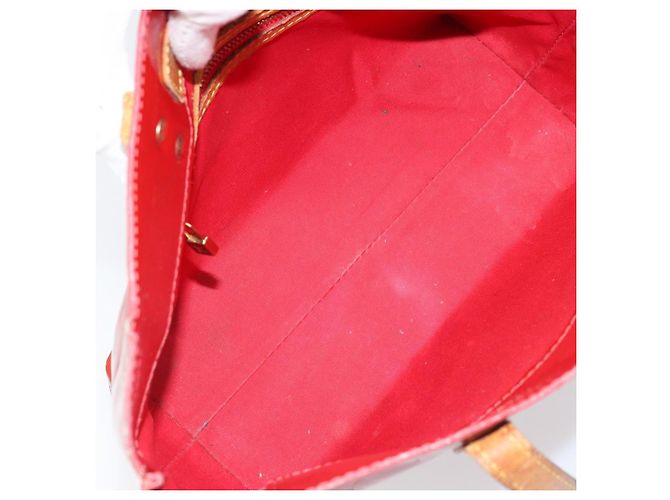 LOUIS VUITTON Monogram Vernis Reade PM Borsa a Mano Rossa M91088 LV Auth mr2154 Rosso - vista 11