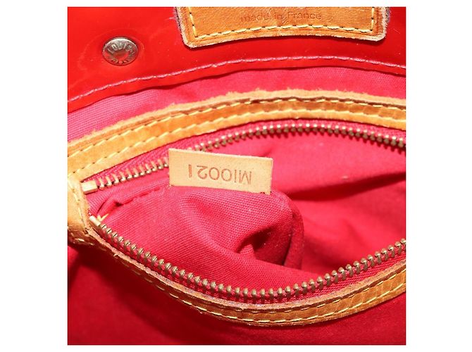 LOUIS VUITTON Monogram Vernis Reade PM Borsa a Mano Rossa M91088 LV Auth mr2154 Rosso - vista 12