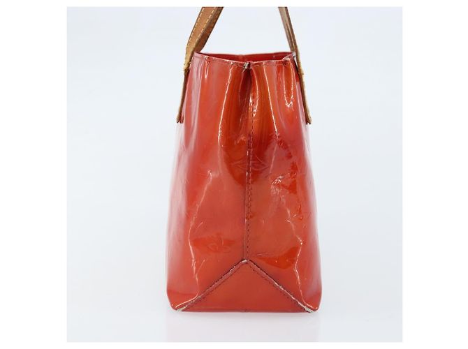 LOUIS VUITTON Monogram Vernis Reade PM Borsa a Mano Rossa M91088 LV Auth mr2154 Rosso - vista 3