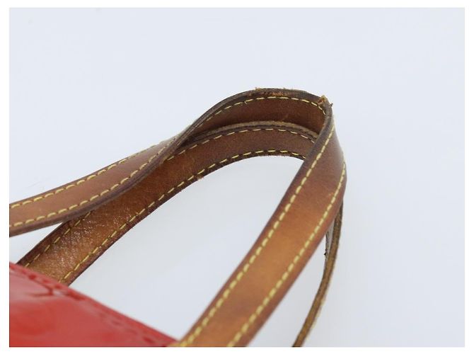 LOUIS VUITTON Monogram Vernis Reade PM Borsa a Mano Rossa M91088 LV Auth mr2154 Rosso - vista 8