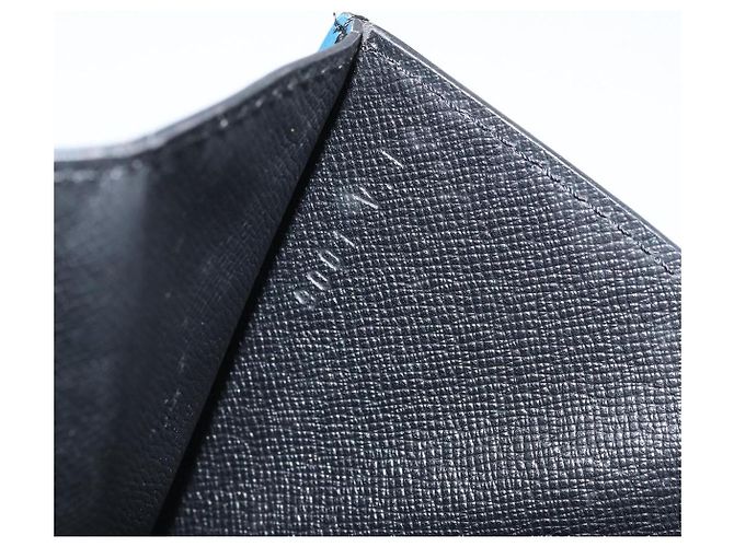 LOUIS VUITTON Clutch Montaigne 23 Epi Blu M52665 LV Auth ep13746 - vista 12