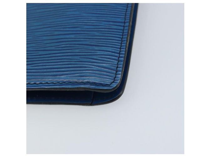 LOUIS VUITTON Clutch Montaigne 23 Epi Blu M52665 LV Auth ep13746 - vista 15