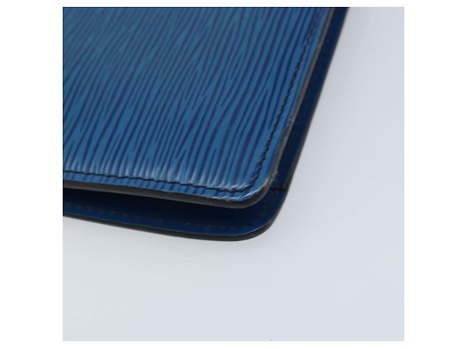 LOUIS VUITTON Clutch Montaigne 23 Epi Blu M52665 LV Auth ep13746 - vista 16