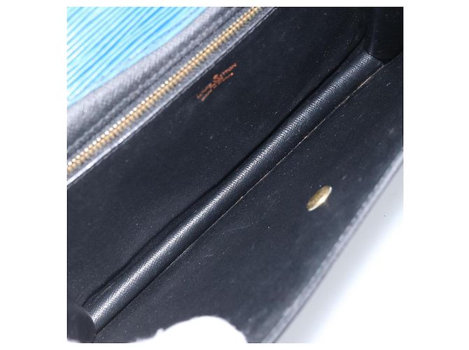 LOUIS VUITTON Clutch Montaigne 23 Epi Blu M52665 LV Auth ep13746 - vista 9