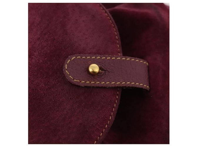 Bamboo Zaino in Bambù GUCCI Camoscio Viola Oro 003 1705 0030 Auth BA10642 D'oro Porpora - vista 16