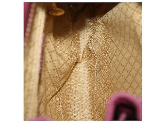 Bamboo Zaino in Bambù GUCCI Camoscio Viola Oro 003 1705 0030 Auth BA10642 D'oro Porpora - vista 19